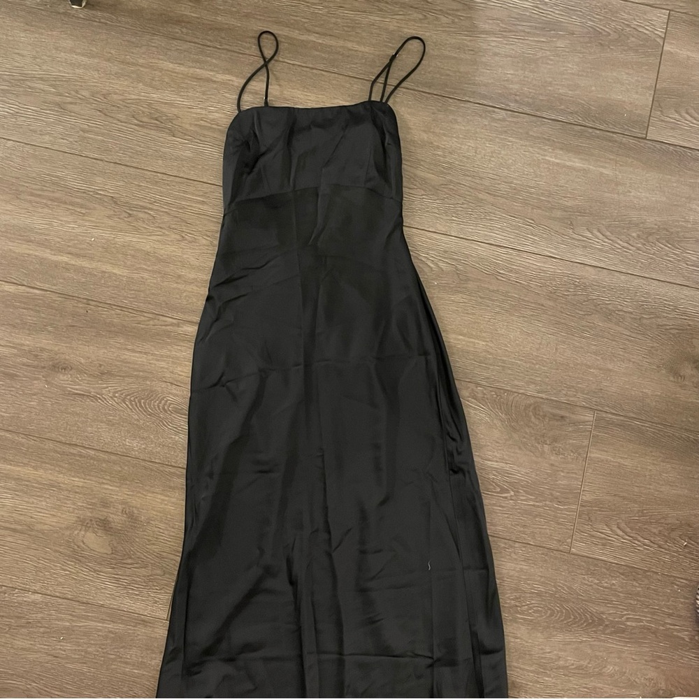 Abercrombie Black Satin Dress